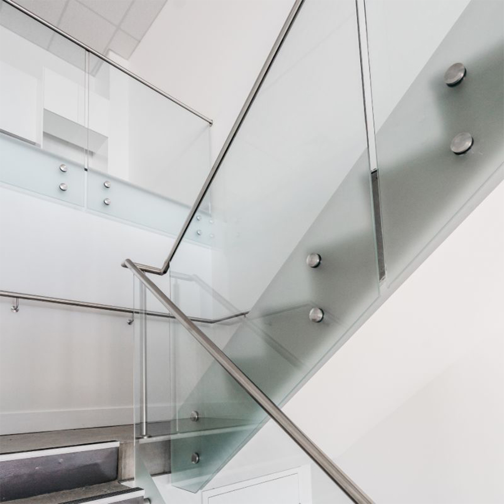 Standoff Glass Railing